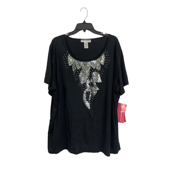 Cathy Daniels Tops - Cathy Daniels Women's Stretch  Embellished Top